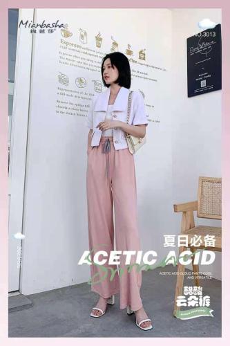 云朵裤，阔腿时尚又百搭。,女装,棉芭莎