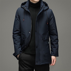 21冬季新款潮流连帽棉服时尚休闲纯色立领棉衣男装ZELD9712-P145，男装棉衣，电商B212（原钱塘6029）