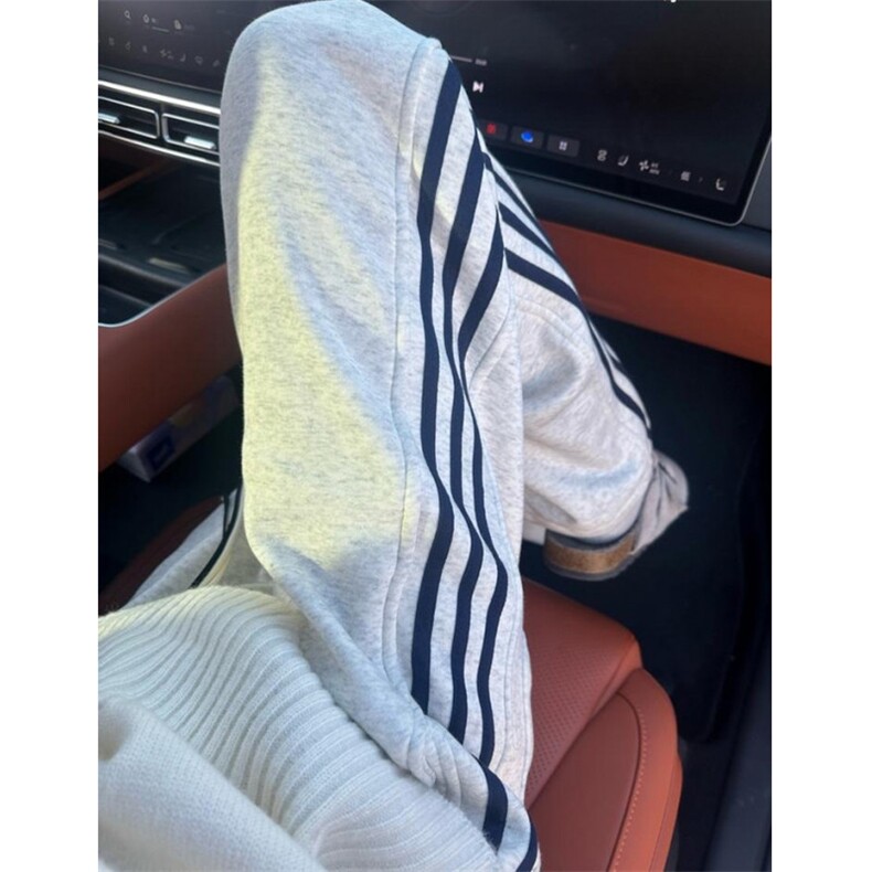 三条杠裤子男秋冬季美式复古学生运动卫裤直筒休闲裤K529,男装休闲裤,星座1116A（原606A-3）