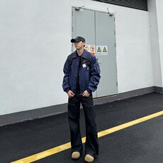 美式刺绣棒球服男女春季朝宽松想休闲夹克情侣外套，男装夹克，四季星座505