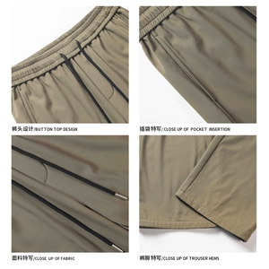 2024 冬季新款 白底大码美式加绒防风裤M-5X HK241022-特P35图片