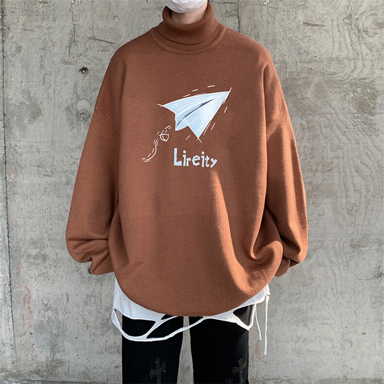 抖音供货、现货秋季冬高领毛衣宽松打底衫D223A-MG2314-特P45,男装针织衫/毛衣,电商019-1