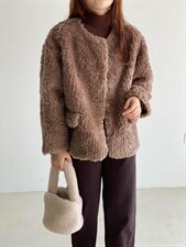 韩系皮毛一体外套，其它，土布鱼