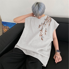 抖音得物高品质新中式夏季新款麂皮绒坎肩背心BXJP262-特批19控38，男装背心/马甲，星座605(原A050)