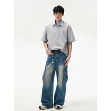 M572-P35翻领polo衫男潮牌夏季t恤韩版修身潮流2025新款百搭上衣，男装T恤，星座617A-1（原B318A）