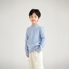 羊毛高品质儿童毛衣男女童保暖针织衫秋冬必备，童装儿童羊毛衫，鑫贝羊绒