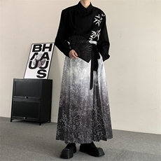 新中式汉元素新中式衬衫订婚敬酒男女半身裙唐装仿妆花马面裙汉服，男装衬衫，星座909