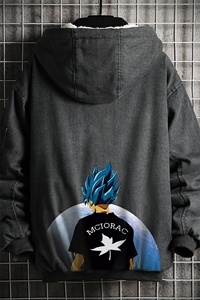 NM53154-P140 牛仔外套男大码加厚加绒衣男羊羔毛服男图片