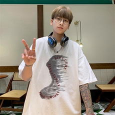可48小时发货支持抖音得物来样二开美式满天星亮片短袖T恤MTX640，男装T恤，电商A486