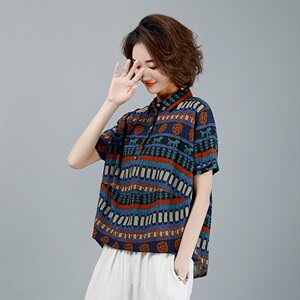 简约时尚潮流短袖衬衫2021年夏季个性气质优雅休闲图片