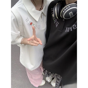 抖音得物供货 现货网眼透气翻领T恤美式宽松潮牌短袖POLO衫 APL16图片