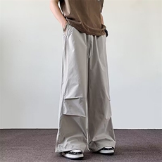 夏季速干伞兵裤男款美式直筒宽松冲锋休闲裤ins潮牌简约机能裤子，男装休闲裤，星座1013