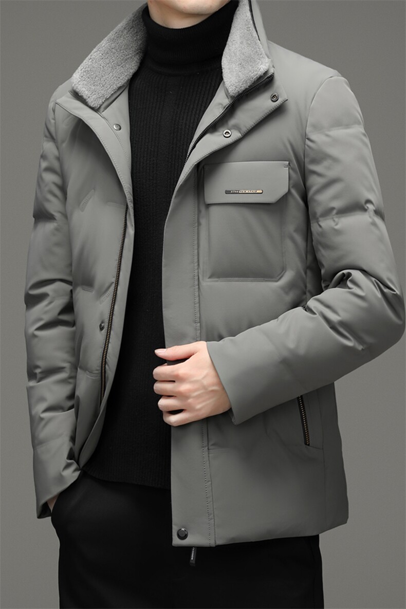 羽绒服男士新款冬季宽松休闲青年保暖羊毛领外套男装JZ2269-P235,男装羽绒服,星座1105-3