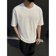 可开票夏季新款现货带钻闪圆领短袖T恤中性男女2881-P35，男装T恤，电商C310