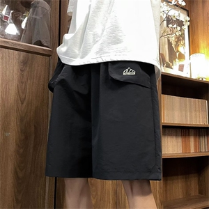 夏季多口袋纯色简约宽松工装短裤男士五分休闲潮牌运动裤UK21-P28图片