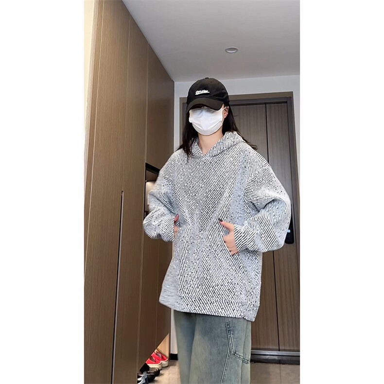 YK86089-P45秋季新款港风针织卫衣聚酯纤维,男装卫衣,电商A086-1