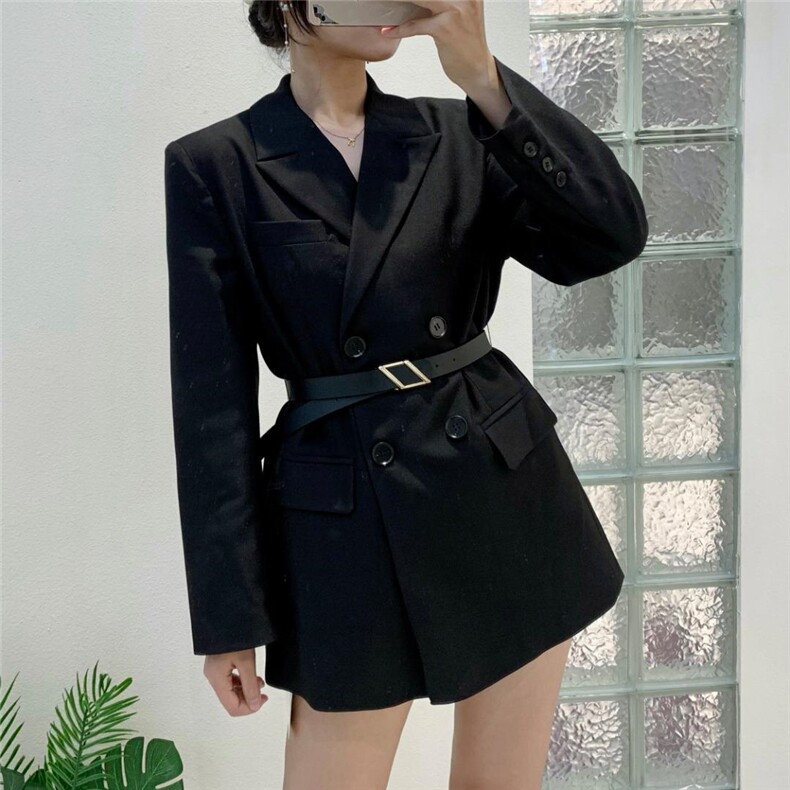 配腰带洋气款西装，女装西装，嘉乐馨秀(4F)