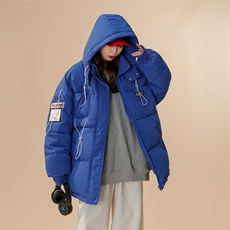 网络图现货潮牌港风宽松休闲面包服连帽棉衣J548-P65，男装棉衣，星座715-7