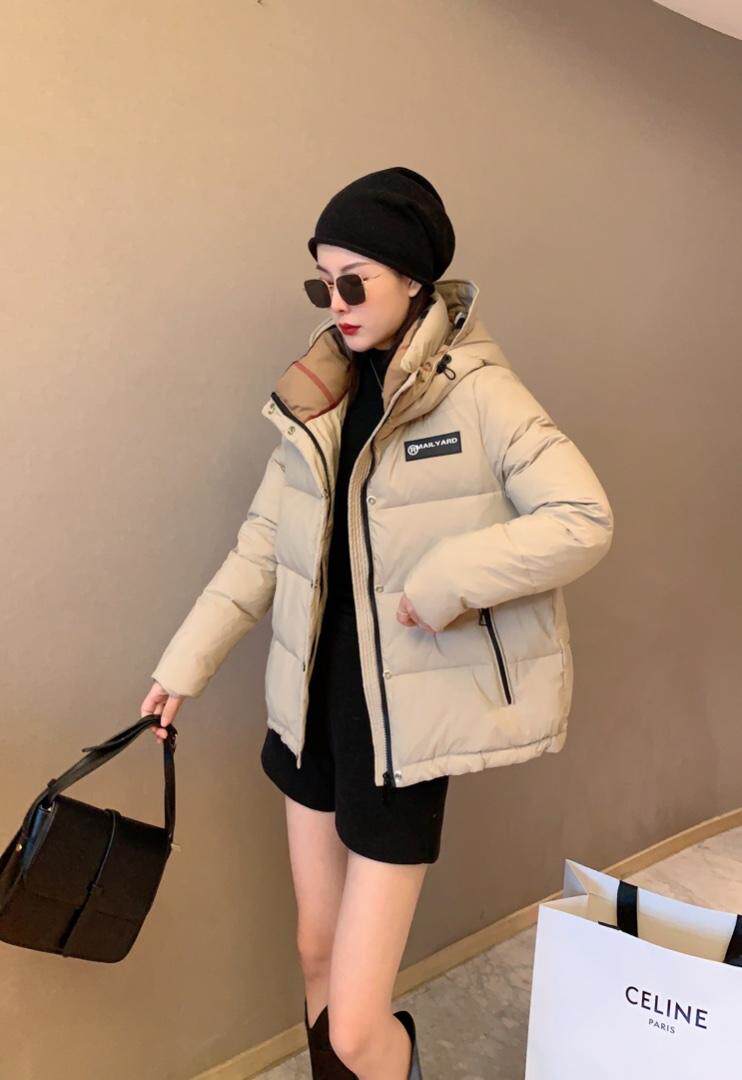 【现货】时尚宽松舒适短款面包白鸭绒羽绒服，女装羽绒服，名怡