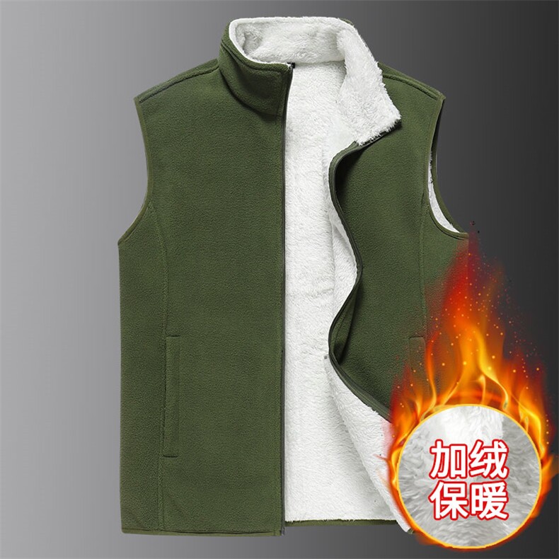 M-8XL男日系立领加绒加厚遥粒绒马甲5032-1_9809,男装背心/马甲,星座1516-1