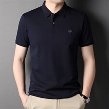 中年男士新款短袖翻领体恤男装polo打底衫男士T恤上衣纯棉体恤衫，男装T恤，电商B212（原钱塘6029）