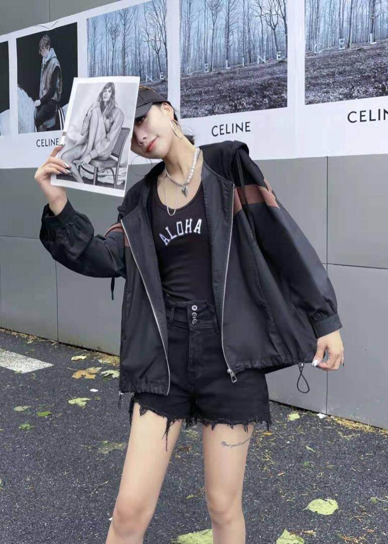 秋款胸前拼色外套，其它，依水云阁