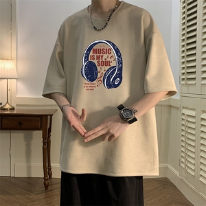 麂皮绒短袖t恤男大码半袖男 JD82422-P25图片