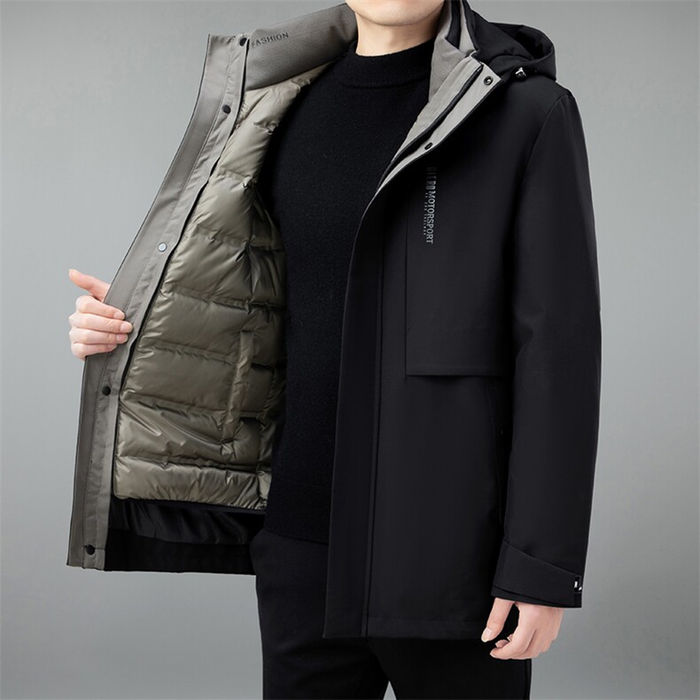 【鹅绒】羽绒服90%绒子含量冬季可拆卸内胆可拆卸连帽68818-P280,男装羽绒服,星座1409-3