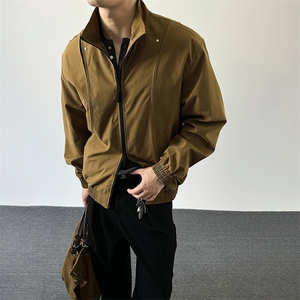 现货秋季新款分割立领夹克男百搭休闲运动外套-A2304P68控118图片