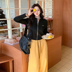 休闲运动风穿搭卫衣套装女初春秋超火好看高级感外套阔腿裤两件套，女装套装/套裙，2C261