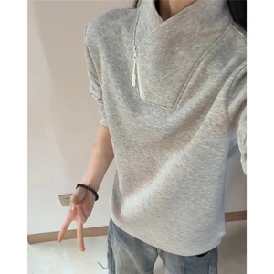 【现货】卫衣男女款领口拉链 P42  YW65图片
