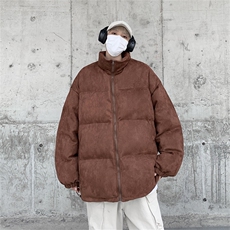 电商DSA028-KBMYC冬季新款麂皮绒立领棉衣男，男装棉衣，电商A028
