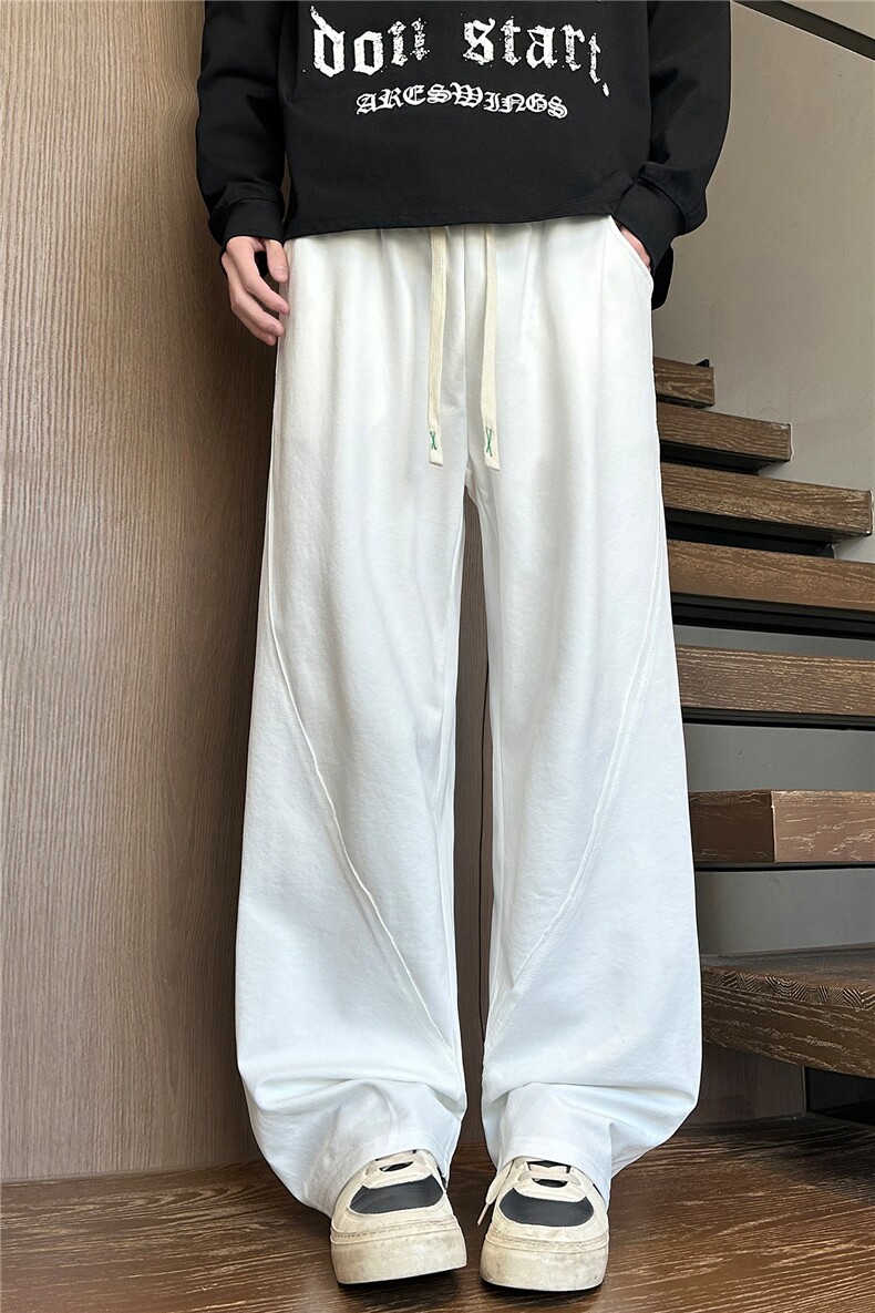 春季新款立体剪裁设计感休闲宽松长裤K666115p40,男装休闲裤,星座210-1