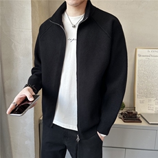 秋冬新款慵懒风高级感针织美式立领男毛衣开衫夹克外套K7732-P135，男装针织衫/毛衣，电商A237