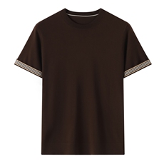 莱赛尔天丝男款圆领短袖，男装T恤，昭美羊绒