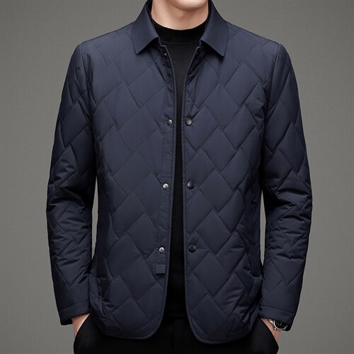 2023冬季新款短款翻领保暖外套双面呢羽绒棉服MSNA22M309-P243，男装棉衣，钱塘6003（原4033）