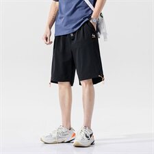 款3739夏季男生直筒短裤男宽松潮流条纹ins火的休闲裤子，男装休闲裤，电商D310（原电商305）