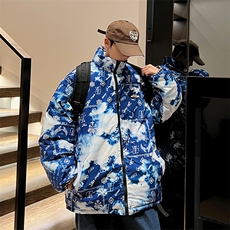 双面穿2025冬装格子棉衣男立领棉服女宽松棉袄外套3327-P100控148，男装棉衣，星座207