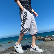韩版ins休闲潮流七分裤男宽松大码7分裤中裤子221，男装休闲裤，电商C305A