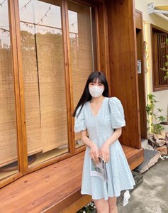 现货 刺绣连衣裙,女装连衣裙,MI MI(1F)