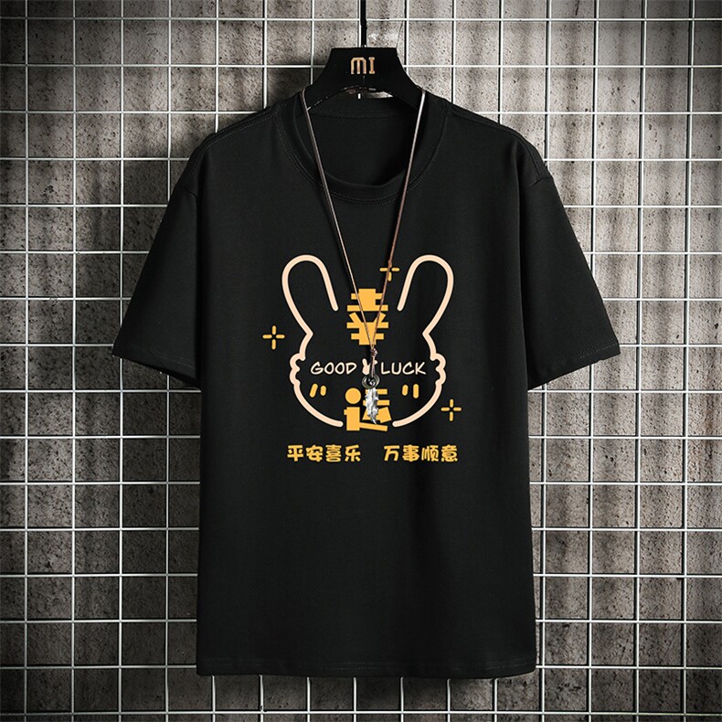 纯棉短袖t恤男大码半袖打底衫宽松体恤衫 网格挂拍 DX17297-P20图片