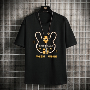 纯棉短袖t恤男大码半袖打底衫宽松体恤衫 网格挂拍 DX17297-P20图片
