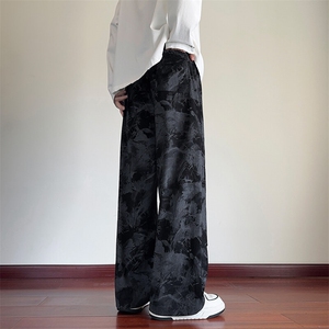 抖音品质秋季新款潮花色扎染宽松休闲脏脏裤B315-K132-特p35控68图片