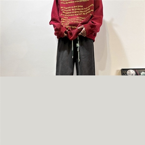 k1068-p55-控78 M-5XL 现货宽松cleanfit牛仔裤港风高阶黑暗牛仔图片