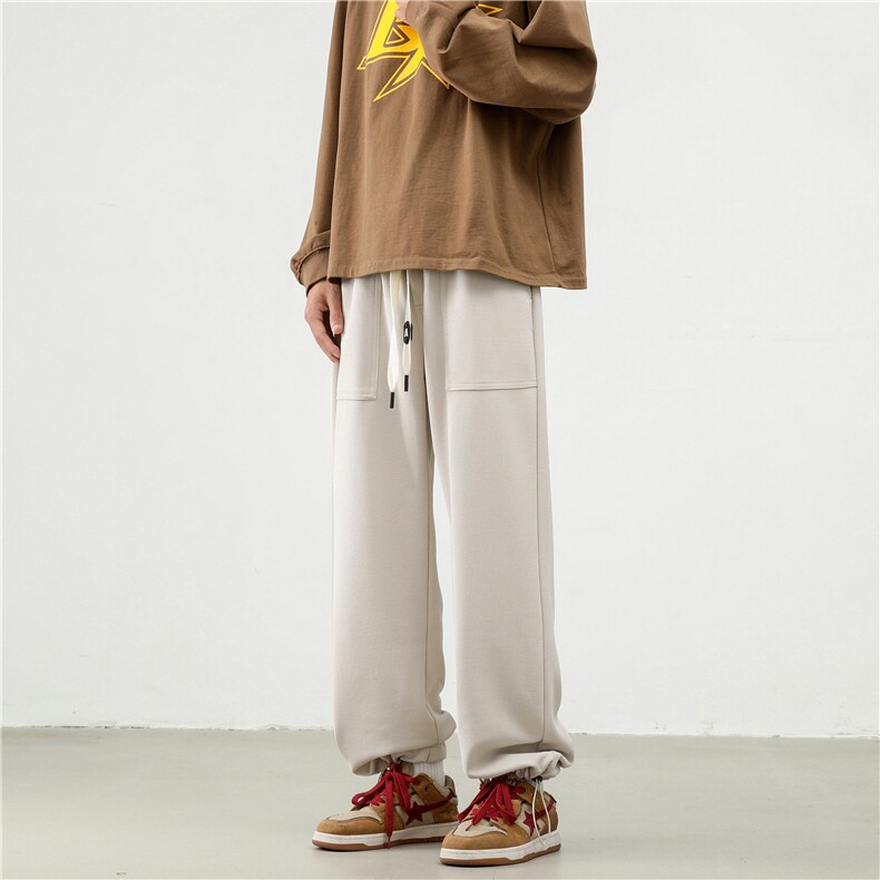2025秋季新款华夫格贴袋休闲裤大码M~5XL XZ604-KP91-P45控58图片