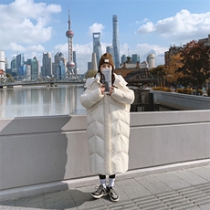 2023冬装新款时尚潮流气质百搭长款羽绒服，女装羽绒服，帛香坊
