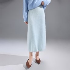2025年秋季时尚百搭半身裙通勤休闲，女装半身裙，暮绒羊羊绒