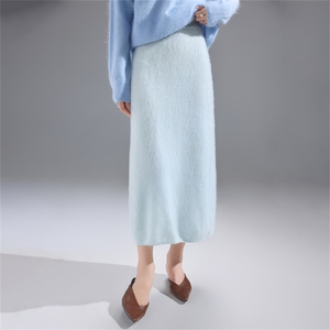 2025年秋季时尚百搭半身裙通勤休闲，女装半身裙，暮绒羊羊绒