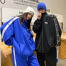 EQ133开衫卫衣男女学生情侣装春季套装班服外套裤P55衣P68，男装卫衣，电商C306-1