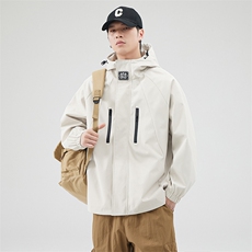 JK812-P65新款现货户外连帽夹克男冲锋衣外套，男装夹克，星座1204